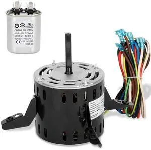 5KCP39LGV569BS Furnace Blower Motor Replaces HC43TE113, HC43TE113A, HB43TR113, 5KCP39LGSA06S, 1/2 HP 115V 1075 RPM 3-Speed 60Hz, Compatible with Carrier Bryant Payne GE Genteq 5KCP39LGV569BS Furnace Blower Motor Replaces HC43TE113, HC43TE113A, HB43TR113, 5KCP39LGSA06S, 1/2 HP 115V 1075 RPM 3-Speed 60Hz, Compatible with Carrier Bryant Payne GE Genteq