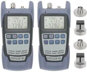 PATIKIL 2pcs 650nm Fiber Optical Tester, Optical Power Meter Built-in 10MW Visual Fault Locator Fiber Light Meter with 2.5mm SC FC Connector Test Equipment for Network Testing Tools PATIKIL 2pcs 650nm Fiber Optical Tester, Optical Power Meter Built-in 10MW Visual Fault Locator Fiber Light Meter with 2.5mm SC FC Connector Test Equipment for Network Testing Tools