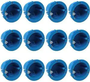 Old Work Box Series,Including 1Gang 2Gang 3Gang 4Gang Round Shallow Style,Electrical Outlet Box for Home Improvment (Round, 12) Old Work Box Series,Including 1Gang 2Gang 3Gang 4Gang Round Shallow Style,Electrical Outlet Box for Home Improvment (Round, 12)
