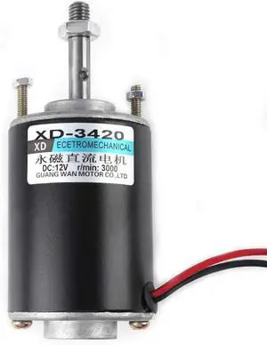 DC 12V Electric Brushed Motor High Speed CW/CCW Permanent Magnet Motor Replacement Low Noise for DIY Home Project Robot 30W (DC 12V 3500RPM) DC 12V Electric Brushed Motor High Speed CW/CCW Permanent Magnet Motor Replacement Low Noise for DIY Home Project Robot 30W (DC 12V 3500RPM)