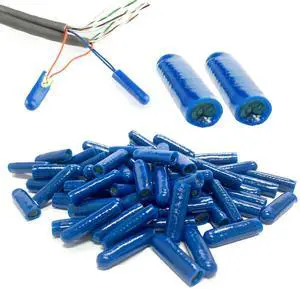 1000pcs B-Connector Wire Telephone Alarm Wire Crimp Beanies Splices for Low Voltage (Blue-Type I) 1000pcs B-Connector Wire Telephone Alarm Wire Crimp Beanies Splices for Low Voltage (Blue-Type I)