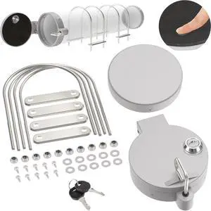 Conduit Carrier Kit for 4 Inch PVC Pipe - Secure Keyhole Lock & Stable Mounting, Universal Conduit Carrier and Pipe Rack for Truck, Van, SUV Racks, HeavyDuty Security Transport Solution-Silver Conduit Carrier Kit for 4 Inch PVC Pipe - Secure Keyhole Lock & Stable Mounting, Universal Conduit Carrier and Pipe Rack for Truck, Van, SUV Racks, HeavyDuty Security Transport Solution-Silver