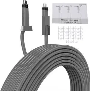 Rectangular Satellite V2 Replacement Cable, Cable Extension, Waterproof Satellite Replacement Cable with Wire Nail for Rectangular Satellite V2 (75ft Rectangular Satellite V2 Replacement Cable, Cable Extension, Waterproof Satellite Replacement Cable with Wire Nail for Rectangular Satellite V2 (75ft