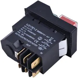 JEENDA Push Button Switch AC250V/16(15) A T85/55 5E4 IP55 6Pins Compatible with DKLD LDZ-6-4 DZ-6-4 JEENDA Push Button Switch AC250V/16(15) A T85/55 5E4 IP55 6Pins Compatible with DKLD LDZ-6-4 DZ-6-4