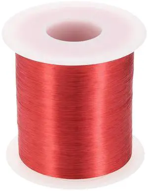 MECCANIXITY 43 AWG Magnet Wire, 43 Gauge Enameled Copper Wires 16 oz Magnetic Coil for Transformer Motor Electric, F Grade 311 Fahrenheit (155 Celsius), Red MECCANIXITY 43 AWG Magnet Wire, 43 Gauge Enameled Copper Wires 16 oz Magnetic Coil for Transformer Motor Electric, F Grade 311 Fahrenheit (155 Celsius), Red