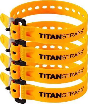 Titan Utility Straps Mini Straps Set to Organize Computer Cables, Arts & Crafts, and Fishing Rods (10" Length / 4-Pack, Sunflower) Titan Utility Straps Mini Straps Set to Organize Computer Cables, Arts & Crafts, and Fishing Rods (10" Length / 4-Pack, Sunflower)