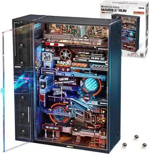 ROKR Building Toy Sets Marble Run Model Kits for Adults, 3D Jigsaw Puzzle DIY Powered Model Kit for Adults and Kids (The Last City) ROKR Building Toy Sets Marble Run Model Kits for Adults, 3D Jigsaw Puzzle DIY Powered Model Kit for Adults and Kids (The Last City)