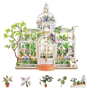 Rolife Oxygen Greenhouse Miniature Kit Victorian Conservatory with 1,168 Pieces, Botanical Garden Display, Master Level DIY Craft for Plant Lovers & Collectors Rolife Oxygen Greenhouse Miniature Kit Victorian Conservatory with 1,168 Pieces, Botanical Garden Display, Master Level DIY Craft for Plant Lovers & Collectors