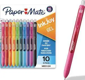 InkJoy Gel Pens, Medium Point, 10 Count - Teacher Supplies, Writing, Journaling, Back to School InkJoy Gel Pens, Medium Point, 10 Count - Teacher Supplies, Writing, Journaling, Back to School