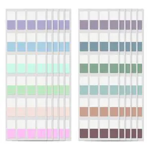 480 Pcs Sticky Index Tabs, 0.5x1'' Colored Book Sticky Tabs for Notebooks 480 Pcs Sticky Index Tabs, 0.5x1'' Colored Book Sticky Tabs for Notebooks