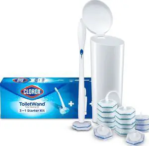 ToiletWand Toilet Bowl Cleaner- Toilet Brush, Storage Caddy and 16 Disinfecting Refill Heads ToiletWand Toilet Bowl Cleaner- Toilet Brush, Storage Caddy and 16 Disinfecting Refill Heads