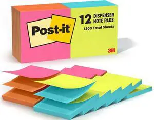 Pop-up Notes, 3 x 3 in, Poptimistic Collection, 12 Pads Pop-up Notes, 3 x 3 in, Poptimistic Collection, 12 Pads