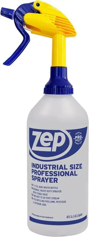 Industrial Sprayer Bottle - 48 Ounces C32810 - Up to 30 Foot Spray, Adjustable Nozzle Industrial Sprayer Bottle - 48 Ounces C32810 - Up to 30 Foot Spray, Adjustable Nozzle