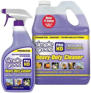 Pro HD Purple Concentrated Cleaner & Degreaser - Heavy Duty, Professional, Automotive, Restaurant, Grills, Ovens (32 oz Spray @Heavy Strength and 1 Gal Concentrate Refill) Pro HD Purple Concentrated Cleaner & Degreaser - Heavy Duty, Professional, Automotive, Restaurant, Grills, Ovens (32 oz Spray @Heavy Strength and 1 Gal Concentrate Refill)