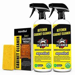 Kitchen Cabinet Cleaner, Wood Cabinet Degreaser & Furniture Cleaner, 2 Pack Kitchen Cabinet Cleaner, Wood Cabinet Degreaser & Furniture Cleaner, 2 Pack
