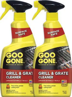 Grill and Grate Cleaner Spray (2 Pack) Cleans and Degreases BBQ Cooking Grates and Racks, Pellet and Electric Smokers- 24 Ounce Grill and Grate Cleaner Spray (2 Pack) Cleans and Degreases BBQ Cooking Grates and Racks, Pellet and Electric Smokers- 24 Ounce