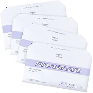 4 Pack (1000 Pieces) Disposable Toilet Seat Covers Flushable Paper Toilet Seat Cover for Bathroom, Hotels, Travel, Kids or Adults 4 Pack (1000 Pieces) Disposable Toilet Seat Covers Flushable Paper Toilet Seat Cover for Bathroom, Hotels, Travel, Kids or Adults