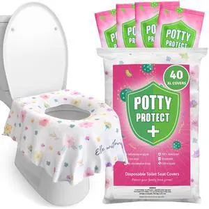 40 Extra Large Disposable Toilet Seat Cover by Eli with Love Toddler Toilet Covers for Full Coverage On Toilet or Potty Ideal Travel Toilet Seat Covers for Kids and Adults (Floral) 40 Extra Large Disposable Toilet Seat Cover by Eli with Love Toddler Toilet Covers for Full Coverage On Toilet or Potty Ideal Travel Toilet Seat Covers for Kids and Adults (Floral)