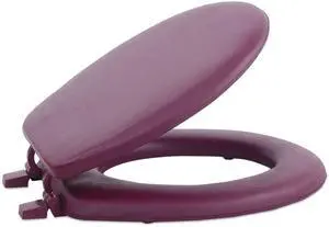 Soft Standard Vinyl Toilet Seat, Burgundy, 17 in Soft Standard Vinyl Toilet Seat, Burgundy, 17 in