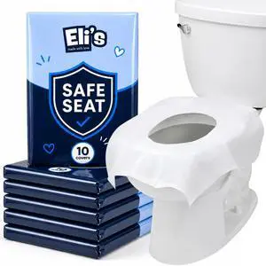XL Flushable Toilet Seat Covers (60 Covers) - Discreet Travel Toilet Seat Covers - Disposable Toilet Seat Covers for Kids & Adults, Travel Essentials for Restrooms, Airplane & Trips XL Flushable Toilet Seat Covers (60 Covers) - Discreet Travel Toilet Seat Covers - Disposable Toilet Seat Covers for Kids & Adults, Travel Essentials for Restrooms, Airplane & Trips
