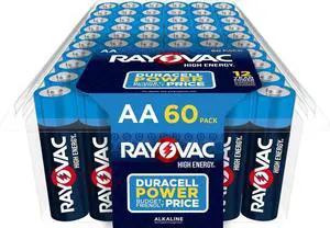 AA Batteries, Double A Battery Alkaline, 60 Count AA Batteries, Double A Battery Alkaline, 60 Count