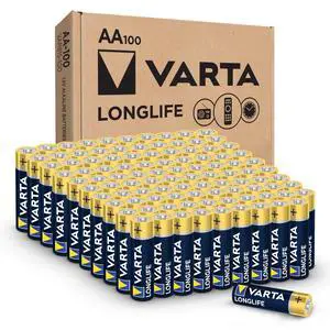Longlife AA Batteries (100 Pack), Alkaline Double A Battery Longlife AA Batteries (100 Pack), Alkaline Double A Battery