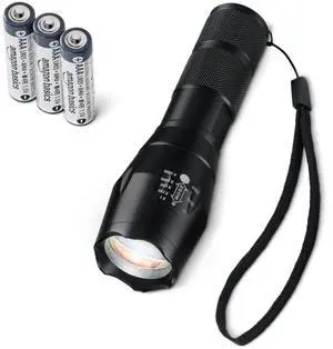 Handheld LED Flashlight, 200 Lumen, Adjustable Brightness Focus, 5 Light Modes, Water Resistant IPX4, Black Handheld LED Flashlight, 200 Lumen, Adjustable Brightness Focus, 5 Light Modes, Water Resistant IPX4, Black