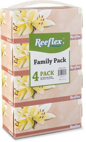 Facial Tissues, 2-Ply Soft Facial Tissue - 4 Boxes, Facial Tissues, 2-Ply Soft Facial Tissue - 4 Boxes,