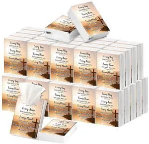 50 Pack Bible Verse Pocket Tissues Travel Packs, 500 Sheet Christian Tissues Travel Size Bulk, 3 Ply Bible Verse Live Scene Mini Travel Size Individual Religious Party Favor 50 Pack Bible Verse Pocket Tissues Travel Packs, 500 Sheet Christian Tissues Travel Size Bulk, 3 Ply Bible Verse Live Scene Mini Travel Size Individual Religious Party Favor