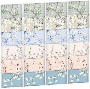 24 Pack Travel Size Tissue Pocket Slim Pack 3 Ply,Colored Flowers 24 Pack Travel Size Tissue Pocket Slim Pack 3 Ply,Colored Flowers