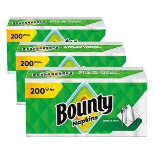 Paper Napkins, White, Packaging may vary, 200 Count (Pack of 3) Paper Napkins, White, Packaging may vary, 200 Count (Pack of 3)