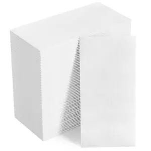 100 Disposable Bathroom Napkins, Linen-Feel Paper Guest Towels, Soft and Absorbent Paper Hand Towels Party Napkins for Bathroom, Kitchen, Dinner, or Event, White, 12" x 17" 100 Disposable Bathroom Napkins, Linen-Feel Paper Guest Towels, Soft and Absorbent Paper Hand Towels Party Napkins for Bathroom, Kitchen, Dinner, or Event, White, 12" x 17"