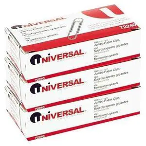 Nonskid Paper Clips, Wire, Jumbo, Silver-100 ct, 3 pk Nonskid Paper Clips, Wire, Jumbo, Silver-100 ct, 3 pk