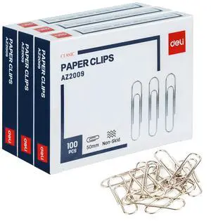Jumbo Paper Clips Nonskid, 3 Boxes of 100 Each, Silver Jumbo Paper Clips Nonskid, 3 Boxes of 100 Each, Silver