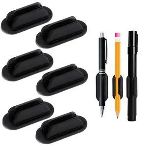 Adhesive Pencil Holder for Desk, 6 PCS Silicone Pen Holder for Classroom Clipboard Attachment, Pencil Holders Marker Holders for School Teacher Supplies Student Desk Office Whiteboard Accessories Adhesive Pencil Holder for Desk, 6 PCS Silicone Pen Holder for Classroom Clipboard Attachment, Pencil Holders Marker Holders for School Teacher Supplies Student Desk Office Whiteboard Accessories