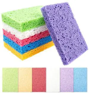 12 PCS Compressed Cellulose Sponges, Kitchen Dishwashing Sponges 12 PCS Compressed Cellulose Sponges, Kitchen Dishwashing Sponges
