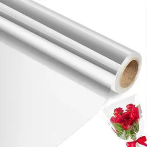 100 ftx34 in Extra Wide Clear Cellophane Wrap Roll | 2.5 Mil Thick Crystal Transparent Plastic | Bouquet, Baskets, Gifts, Crafts, Treats, Wrapping | Food Grade (34" Fold into 17") 100 ftx34 in Extra Wide Clear Cellophane Wrap Roll | 2.5 Mil Thick Crystal Transparent Plastic | Bouquet, Baskets, Gifts, Crafts, Treats, Wrapping | Food Grade (34" Fold into 17")