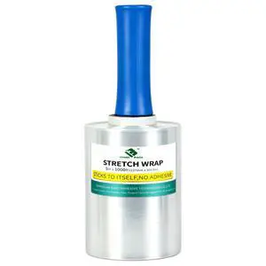 Stretch Film Shrink Wrap Roll - 80 Gauge 5" x 1000Ft - Industrial Strength Plastic Wrap with Handle Durable Self-Adhering Mini Clear Wrap for Moving, Packing, Furniture & Pallet, 1-Pack Stretch Film Shrink Wrap Roll - 80 Gauge 5" x 1000Ft - Industrial Strength Plastic Wrap with Handle Durable Self-Adhering Mini Clear Wrap for Moving, Packing, Furniture & Pallet, 1-Pack