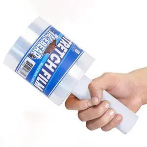 Stretch Wrap Film 4" x 1000Ft Shrink Wrap Roll with Handle Stretch Wrap Film 4" x 1000Ft Shrink Wrap Roll with Handle