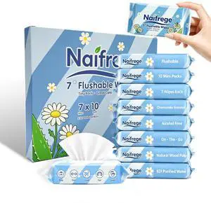 70 Wet Wipes Travel Flushable Wipes Travel Butt Wipes To Go (10 Packs of 7) 70 Wet Wipes Travel Flushable Wipes Travel Butt Wipes To Go (10 Packs of 7)