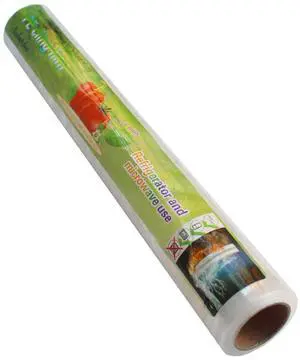 Clear Cling Wrap Refill Roll, 12Inch Stretch Food Wrap Clear Cling Wrap Refill Roll, 12Inch Stretch Food Wrap
