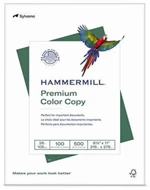 Printer Paper, Premium Color 28 lb Copy Paper, 8.5 x 11-1 Ream (500 Sheets) - 100 Bright, Made in the USA, 102467R Printer Paper, Premium Color 28 lb Copy Paper, 8.5 x 11-1 Ream (500 Sheets) - 100 Bright, Made in the USA, 102467R