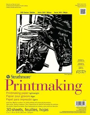 300 Series Glue Bound Printmaking Pad, Lightweight, 11 X 14 inches, White, 30 Sheets (333-11) 300 Series Glue Bound Printmaking Pad, Lightweight, 11 X 14 inches, White, 30 Sheets (333-11)