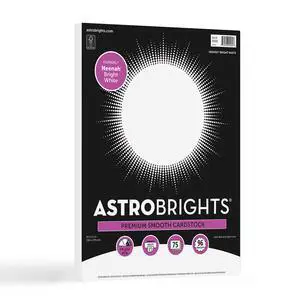 Neenah Bright White Cardstock, 8.5" x 11", 65 lb, 75 Sheets Neenah Bright White Cardstock, 8.5" x 11", 65 lb, 75 Sheets