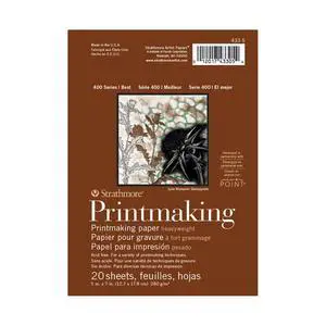(433-5 400 Series Printmaking Pad, Heavyweight, 5"x7", White, 20 Sheets (433-5 400 Series Printmaking Pad, Heavyweight, 5"x7", White, 20 Sheets