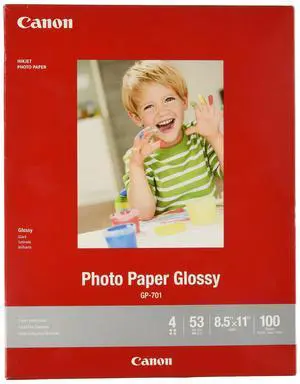 CanonInk Glossy Photo Paper 8.5" x 11" 100 Sheets (1433C004) CanonInk Glossy Photo Paper 8.5" x 11" 100 Sheets (1433C004)