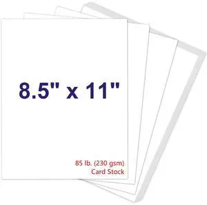 White Cardstock 8.5 x 11, 230gsm Cover Cardstock Paper, 85 Lb Heavy Card Stock for Printer, Card Stock Paper for Invitations, Scrapbooking, Crafts, Diy Cards, Decoration, Drawing (30 Sheets) White Cardstock 8.5 x 11, 230gsm Cover Cardstock Paper, 85 Lb Heavy Card Stock for Printer, Card Stock Paper for Invitations, Scrapbooking, Crafts, Diy Cards, Decoration, Drawing (30 Sheets)