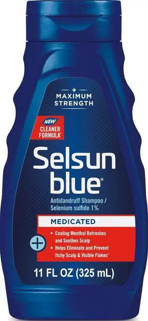 Medicated Antidandruff Shampoo, Maximum Strength Scalp Treatment With Selenium Sulfide, 11 fl. oz. Medicated Antidandruff Shampoo, Maximum Strength Scalp Treatment With Selenium Sulfide, 11 fl. oz.