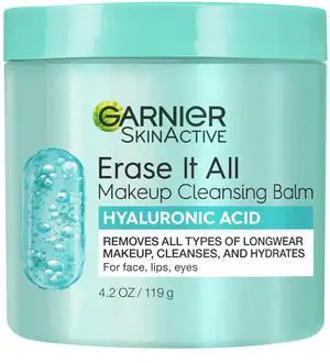 Erase It All Makeup Cleansing Balm with Hyaluronic Acid, Replumping Facial Cleanser and Makeup Remover, 4.2 Oz Erase It All Makeup Cleansing Balm with Hyaluronic Acid, Replumping Facial Cleanser and Makeup Remover, 4.2 Oz