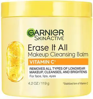 Erase It All Makeup Cleansing Balm with Vitamin C, Brightening Facial Cleanser and Makeup Remover, 4.2 Oz Erase It All Makeup Cleansing Balm with Vitamin C, Brightening Facial Cleanser and Makeup Remover, 4.2 Oz